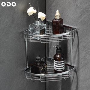 Organizador de Baño de Latón Resistente al Óxido con Doble Estante y Gran Capacidad, Estantes de Pared para Almacenamiento en el Baño y Decoración del Hogar - Product Image 2