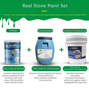 Peinture murale décorative extérieure en acrylique pour bâtiment, revêtement en spray de <span class=keywords><strong>pierre</strong></span> liquide véritable pour extérieur, prix abordable FOREST - Product Image 3