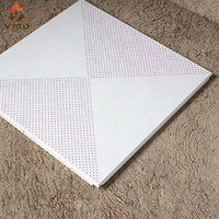 Panneau de plafond moderne en aluminium de qualité industrielle, carré, thermolaqué, étanche, ignifuge, alvéolé, pour maison et bureau