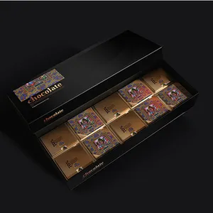 Custom Activities Packaging Paper Box Eid Advent Calender 30 Day Empty Door Chocolate Date Ramadan Gift Box for Adult Kids