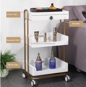 Chariot de beauté portable en promotion / Chariot de qualité supérieure avec roulettes / Mini-support pour salon de beauté - Product Image 4