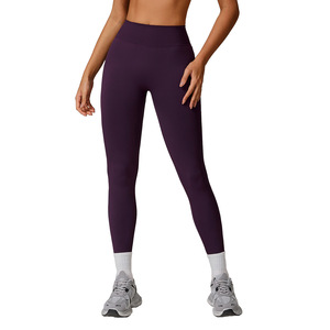 Leggings <span class=keywords><strong>de</strong></span> yoga sans couture taille haute pour <span class=keywords><strong>femme</strong></span>, effet push-up, sensation seconde peau, anti-transparence, contrôle du ventre, pour fitness et gym - Product Image 1