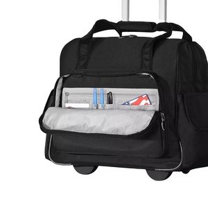 Échantillon gratuit, sac de voyage à roulettes personnalisé BSCI, grande capacité, à placer sous le siège, valise pour homme, sacs de voyage - Product Image 1