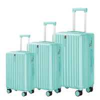 Ensembles de valises d'affaires en aluminium haut de gamme et classiques personnalisées de 20 ''24'' 28 ''pour PC mallette de voyage d'enregistrement de 20 pouces