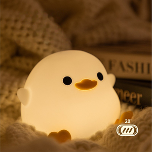 Lampe de table d'ambiance LED pour la décoration de la maison, gradation, minuterie, sommeil, rechargeable, <span class=keywords><strong>veilleuse</strong></span> canard <span class=keywords><strong>DOUDOU</strong></span>, chambre à coucher, taille moyenne - Product Image 4