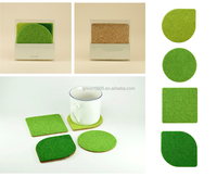 Dessous de verre de Golf en liège naturel personnalisé, dessous de verre pour boisson de guérison, en gazon, décoration pour la maison, cadeau d'anniversaire, mariage