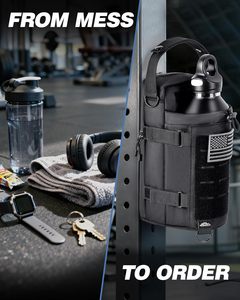 New Popular GYM Magnet <b>Water</b> Cup Bag Running Bag <b>Water</b> <b>Bottle</b> Holder <b>Carrier</b> Sling Bag with Shoulder Phone Pocket - Product Image 4