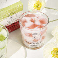 Neuheit Kreatives Weihnachts geschenk Home Hochzeits dekor Private Label Luxus Kuchen Dessert Lebensmittel geformte Soja Gel Wachs Duft kerzen