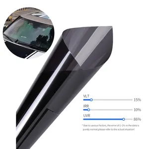 Soft Tinted Window Film Solar Uv Rejection 1ply Glue Tint Film Roll For Car Window