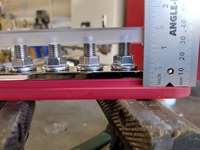 Plaque de cuivre bornier robuste 12V barre omnibus électrique 6 voies 300A couvercle de bloc de Distribution d'énergie 3/8 barre omnibus pour