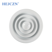 Grille d'aération ronde en aluminium pour climatisation, idéale pour les bureaux, les espaces extérieurs, les salons, les sous-sols, les entrepôts et les ateliers