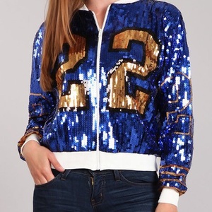 Giacche Bomber Personalizzate con <span class=keywords><strong>Paillettes</strong></span> per Donna, Manica <span class=keywords><strong>Lunga</strong></span>, <span class=keywords><strong>Giacca</strong></span> con <span class=keywords><strong>Paillettes</strong></span> per Confraternita Sigma Gamma Rho - Product Image 2