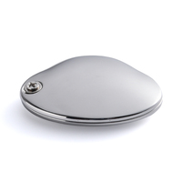 Vente en gros de miroir cosmétique compact rotatif en forme de nuage en métal argenté