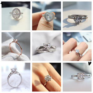 Бриллиантовое кольцо из синтетического чистого золота, 18 карат - Product Image 6