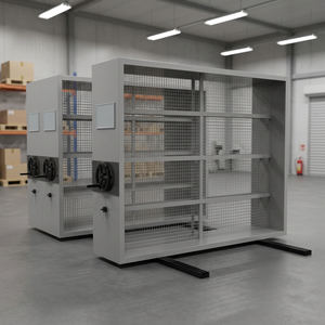 All-steel Motorized Compact Shelving Capable of Automatically and Office Storage Unit Commercial Furniture for High-density Ware - Product Image 1