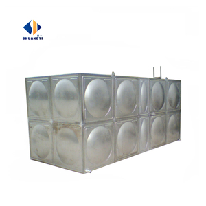 Réservoir d'eau rectangulaire en acier inoxydable 304 fabriqué en usine, soudé et assemblé, d'une capacité de 10 000 <span class=keywords><strong>litres</strong></span>. - Product Image 1