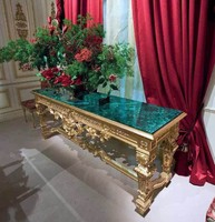Pierres de Malachite naturelles vertes, meubles décoratifs, pour Villa de luxe, vente en gros