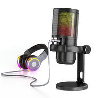 Kit de microphone capacitif professionnel universel pour bus série, adapté aux microphones cardioïdes dans les ordinateurs ou les ordinateurs portables, utilisé pour