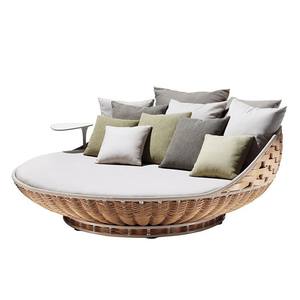 Chaise balançoire en rotin de style moderne pour l'extérieur <span class=keywords><strong>Lit</strong></span> hamac confortable en osier pour jardin, cour, patio, balcon, bord de la piscine - Product Image 4