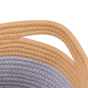 <span class=keywords><strong>Panier</strong></span> en paille pliable avec poignées, grand <span class=keywords><strong>panier</strong></span> en corde beige, <span class=keywords><strong>panier</strong></span> en rotin, jouets pour chiens, filet de rangement en <span class=keywords><strong>bois</strong></span> pour l'extérieur, camping - Product Image 2