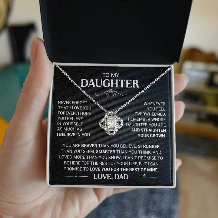 Necklace (silver) + card flip box
