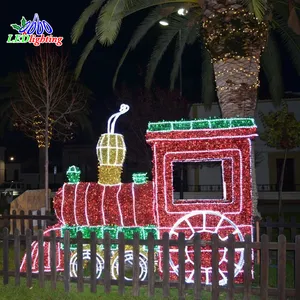 Outdoor Acrylic Thomas the Train Lighted Motif for Commercial Christmas Light Displays