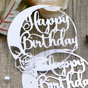 Rose Border Alles Gute zum Geburtstag Metal Cut Die Scrap book Geprägtes Album Craft Template Einladung karte Corner Scrap booking Craft Dies - Product Image 2