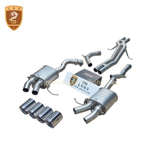 Juego completo de sistema de extracción de escape para Porsche Macan, Kit de piezas de parachoques de tubo de escape modificado, estilo RE-S - Product Image 2