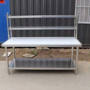 商用厨房折叠工作台食品级201/304不锈钢酒店和餐厅 - Product Image 6