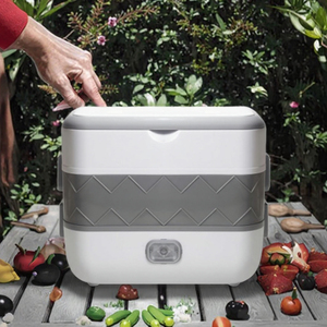 2L Heatable Electronic 304 Stainless Steel Multi-Functional Eco-Friendly <b>Folding</b> Lunch <b>Box</b> With Thermal Insulation ZJ-241126-3 F - Product Image 4