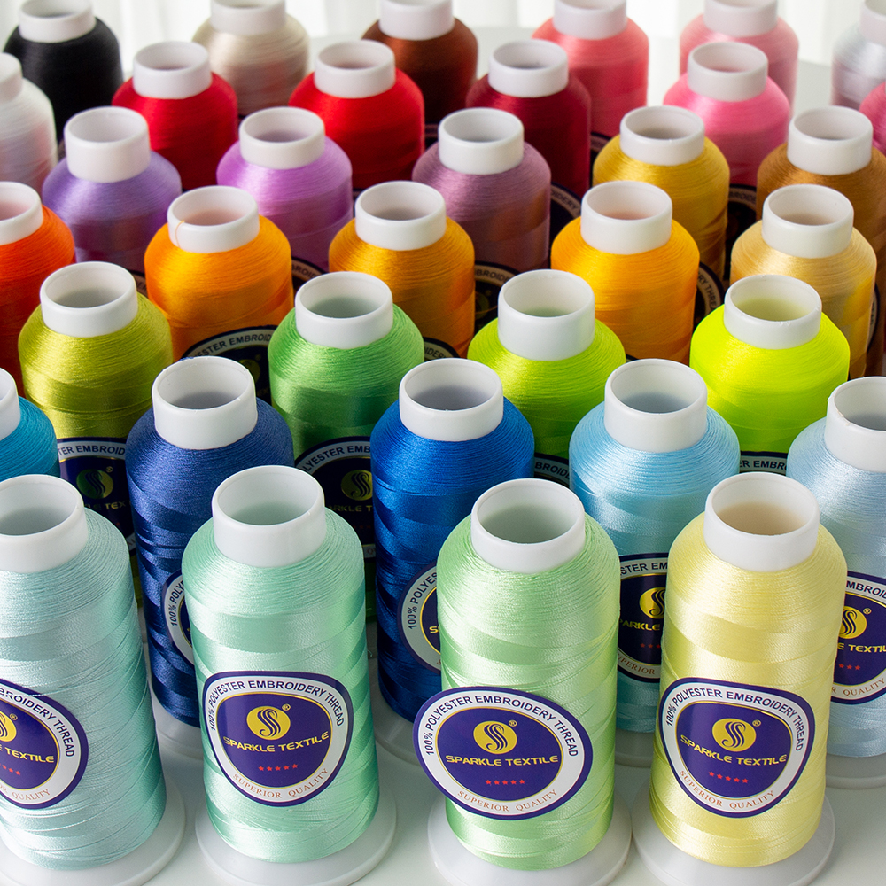 Фабричная оптовая продажа 120D/2 100% полиэфирная Вышивальная нить