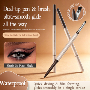 <span class=keywords><strong>Crayon</strong></span> Eyeliner Gel Ultra-Fin, Texture Crémeuse, Longue Durée, Très Pigmenté, Fini Mat, Eyeliner pour Maquillage Professionnel - Product Image 2