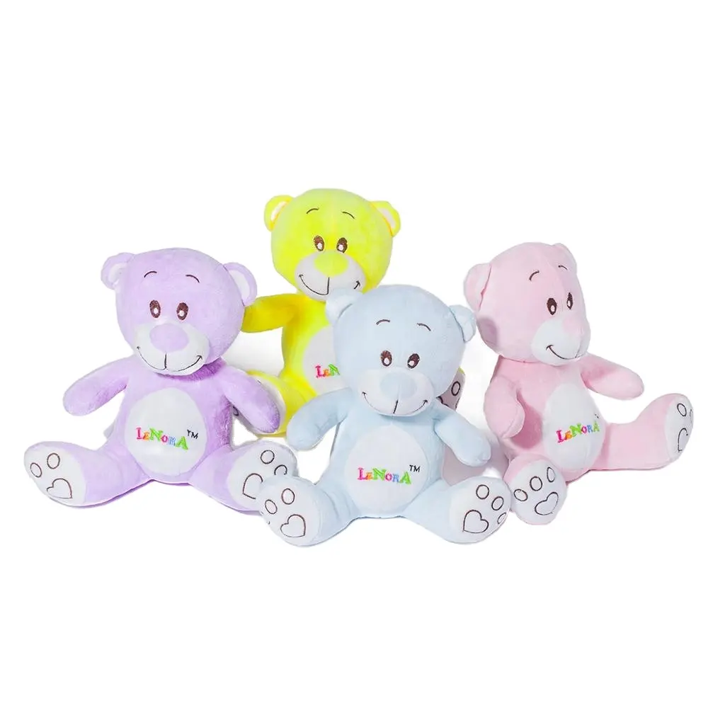 Ours en peluche coloré super doux, jouet pour enfants, poupée ours de marque entreprise, jouet en peluche doux sur mesure