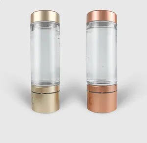 En iyi Nano hidrojen su jeneratörü hidrojen zengin su bardağı filtre cam plastik alkali taşınabilir hidrojen su şişesi