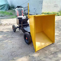 Extractor eléctrico de mortero de hormigón de cuatro ruedas Camión volquete eléctrico Ingeniería Transporte de carga y descarga