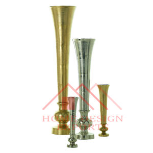 Florero de aluminio de piso de venta caliente en diseño de malla para el hogar y hoteles Decoración Florero de piso y Mesa - Product Image 4