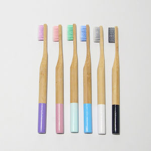Brosses à dents en bambou écologiques sans plastique OEM OBM avec poils doux pour adultes et enfants - Product Image 3