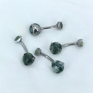 Calendo | Venta al por mayor ASTM F136 Titanio Piercing interno Treaded Curved Ombligo Anillo Ombligo Joyería Titanio Ombligo Anillos para el vientre - Product Image 5