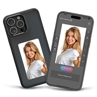 Coque Électronique NFC Intelligente Premium DIY à Encre Électronique pour iPhone 16/15/14/13 Pro Max, Design de Luxe, Projection Photo, Antichoc, en TPU Souple + PC