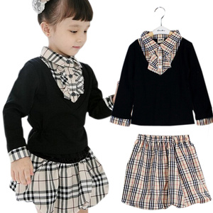 Vente en gros de vêtements pour enfants en deux pièces, uniforme scolaire, robe courte pour filles, en provenance de Chine - Product Image 4