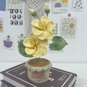 Fleur de Clematis en Crochet Faite à la Main, Fleur de Chiffonier en Crochet, Fleurs de Tung, Décoration d'Intérieur, Cadeau Fête des Mères - Product Image 4
