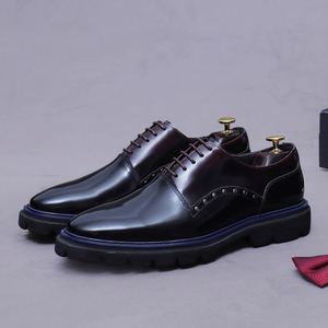 Zapatos de Vestir de Cuero Genuino para Hombre, de Lujo, Formales, para Boda, Casuales, de Oficina, con Plantilla Desmontable, Transpirables y Cómodos, con Punta Cuadrada - Product Image 4