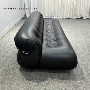 Sofá de cuero modular segmentado de diseño moderno para sala de estar, muebles para el hogar, Afra & Tobia Scarpa <span class=keywords><strong>Soriana</strong></span> - Product Image 4