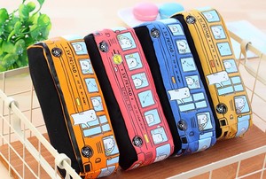 Trousse de voiture grande capacité en toile créative, style bus, pour crayons - Product Image 2