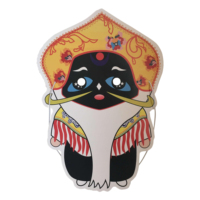 Masque en papier cartonné avec logo personnalisé, masque de fête d'animaux de dessin animé