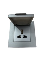 Prise murale 3pin 2P + E 220v 250v IP44 étanche 13A montée sur panneau