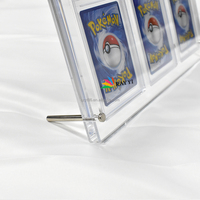 Échantillon Gratuit - Présentoir de Cartes Gradées PSA en Acrylique à 1 Étagère, Rotatif et Détachable, Anti-UV et Écologique pour Bureau
