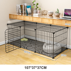 Poisson Princesse Nouvelle Vente Heavy Duty Pet Cage Pliable Chien Chat Lapin Chiot Pliant Caisse Pet chat Cages - Product Image 1