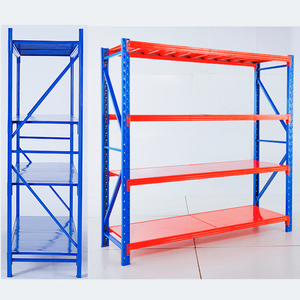 헤비 듀티 100-500Kg 창고 적재 선반 조절 가능한 저장 선반 디스플레이 랙 4단 금속 랙 - Product Image 3