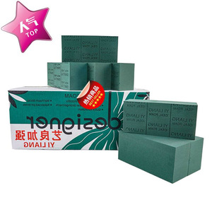 Espuma floral Yiliang 23x11x7.8cm Esponjas verdes húmedas para arreglos florales - Product Image 2